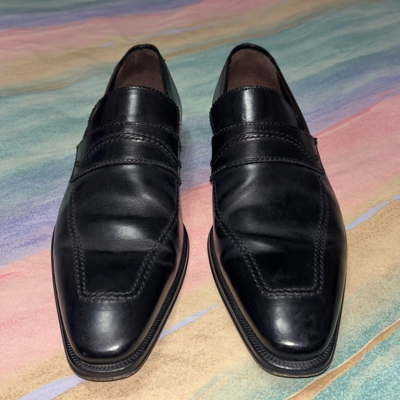 MEZLAN Men’s Black Leather Dress Shoes Size 8.5 - Picture 3 of 8
